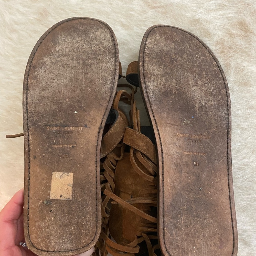 Saint Laurent Moccasin Sandals - 38 - Picture 11 of 11